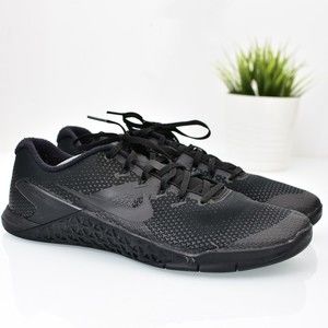 Nike Metcon 4 Premium Black & Iridescent Training Men's Shoes Sz 12